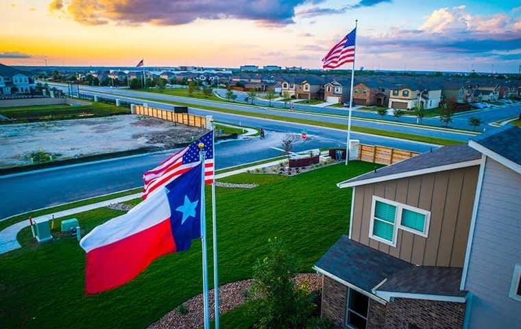 front yard of a home in Little Elm, TX